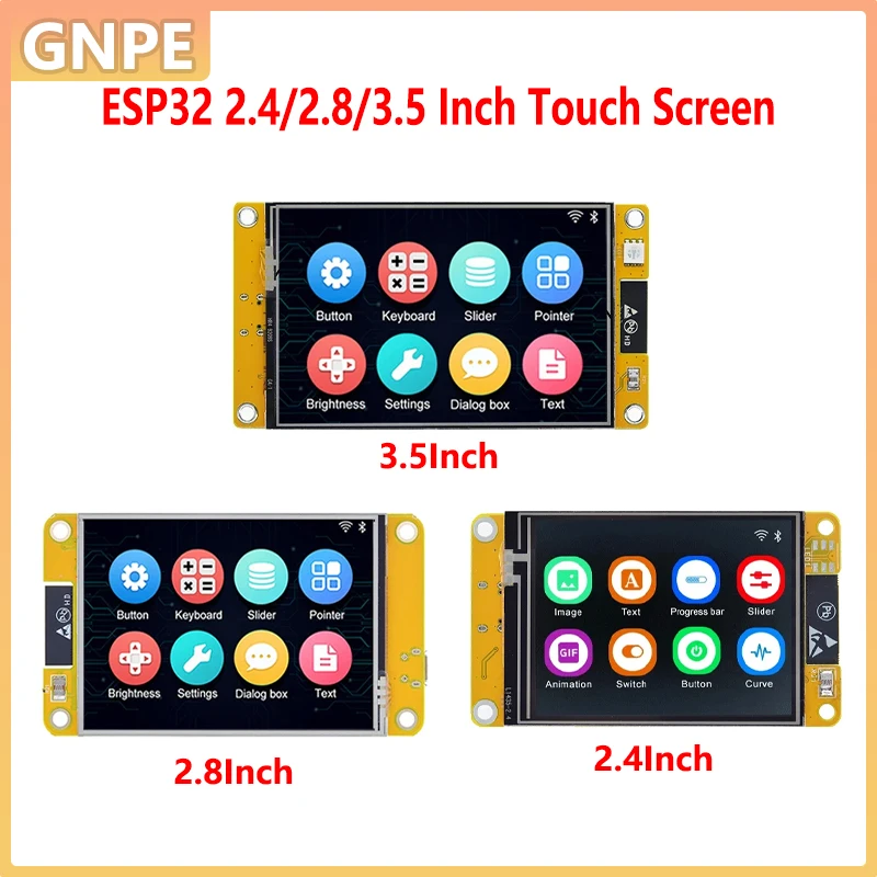 ESP32 LVGL WiFi Bluetooth Entwicklungsboard 2,4/2,8/3,5 Zoll TFT LCD Touchscreen 240*320 Smart Display Modul