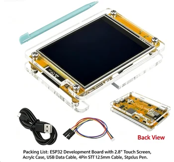ESP32 Entwicklungsboard mit WLAN & Bluetooth, 2,8 Zoll 240x320 TFT Smart Display Modul, LVGL Touchscreen