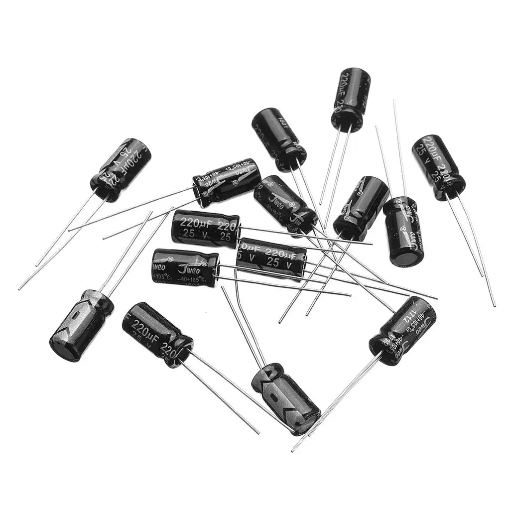 0,1UF-1000UF 24 Werte Aluminium-Elektrolyt-Kondensatoren (510 Stück) – Bild 4