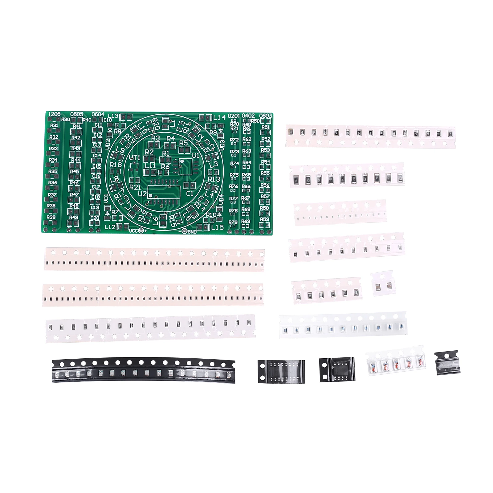 DIY Elektronik Kit SMT SMD Lötprojekt Übungsbrett Widerstand Diode – Bild 6