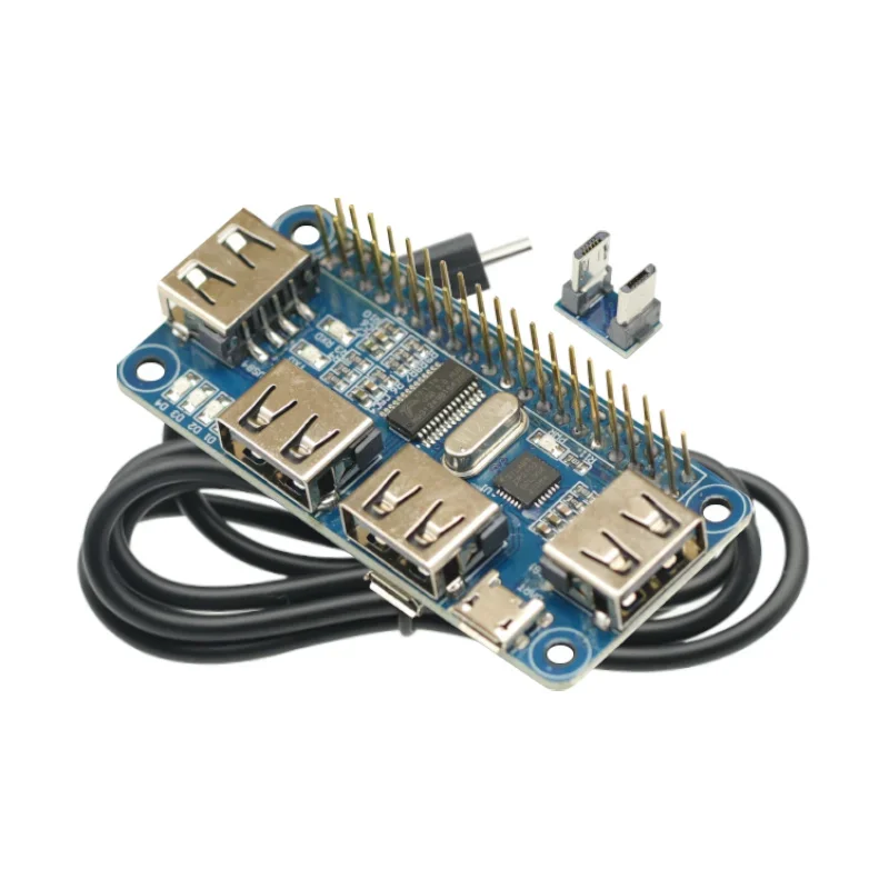 4 Ports USB HUB HAT für Raspberry Pi 3/2/Zero W Extension Board USB zu UART für serielles Debugging kompatibel