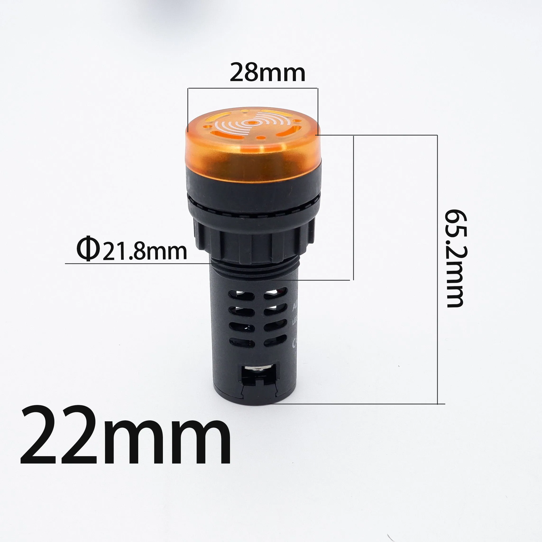Summer 16mm 22mm Strobe Summer Alarm Kontrollleuchte Ton 12V 24V 220V – Bild 3