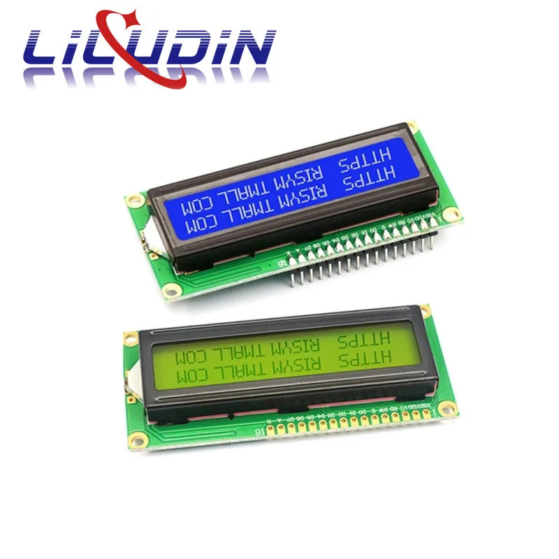 LCD1602 1602 LCD Modul Blau/Gelb Grün Bildschirm 16x2 Zeichen LCD – Bild 2