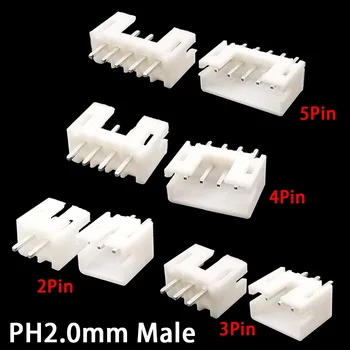 JST PH2.0mm Kabelverbinder Steckergehäuse 2mm 2.0mm Rastermaß 2/3/4/5/6-poliger Stecker Kunststoffgehäuse