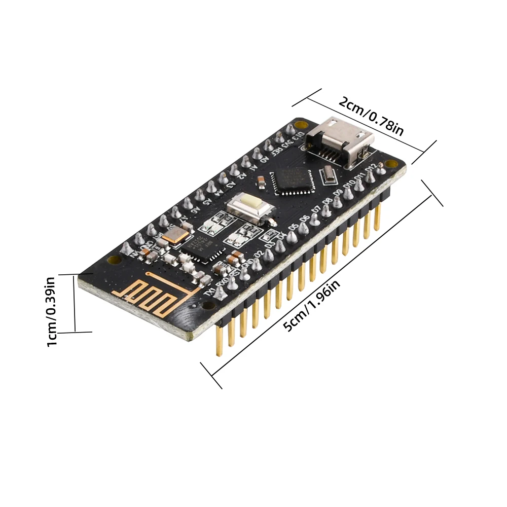 Atmega328P NANO V 3,0 CH340G NRF24l01 wireless development board Modul – Bild 6