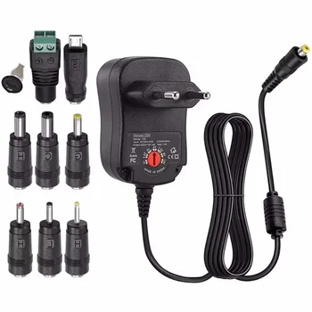 3V 4,5V 5V 6V 7,5V 9V 12V 2A/2,5A AC/DC Adapter US/EU Einstellbare Netzteile USB Universal Ladegerät Schalter