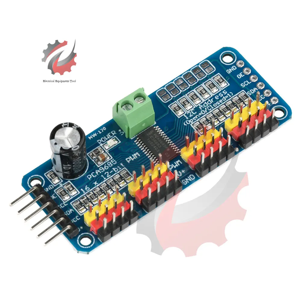 PCA9685 16 Kanal 12-Bit PWM Servo Motor Treiber IIC Modul für Arduino – Bild 2