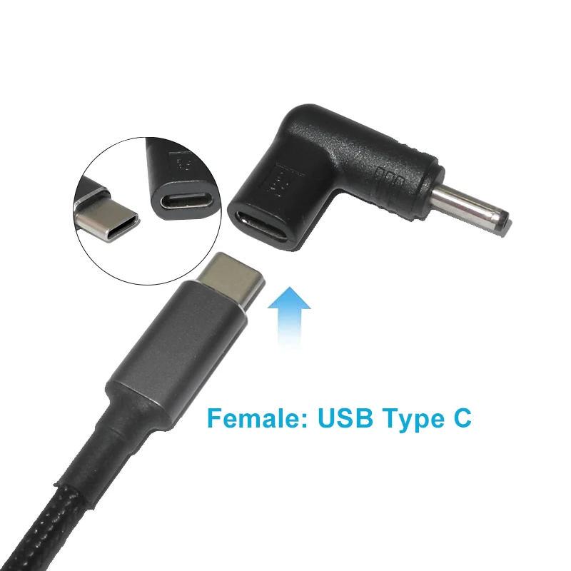 USB C auf 5 V 9 V 12 V DC-Stromanschluss Typ C PD auf 5,5 x 2,5 4,0 x – Bild 3