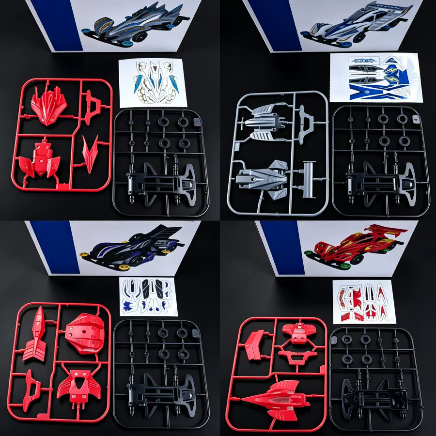 DIY-Rennwagen-Modellbausatz, Fahrzeug-Bauset, detailliertes Montage-Desktop-Sammlerstück, Geschenk
