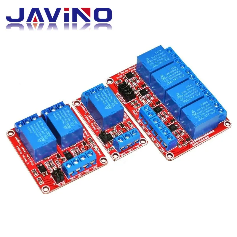 DC 5V 12V 24V 1 2 4 6 8-Kanal-Relaismodul-Platinenabschirmung – Bild 2