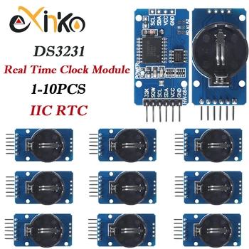 DS3231 AT24C32 IIC RTC Echtzeit-Uhr-Modul Hochpräzises Speichermodul mit Dupont-Kabel für Arduino Raspberry Pi