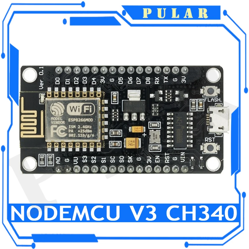 Plr drahtloses Modul ch340/cp2102 nodemcu v3 v2 lua wifi Internet der – Bild 6