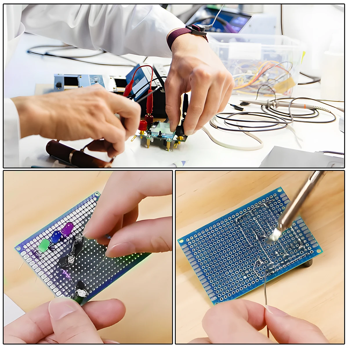 PCB Circuit Prototyping Board Double Side Prototype Boards DIY – Bild 6