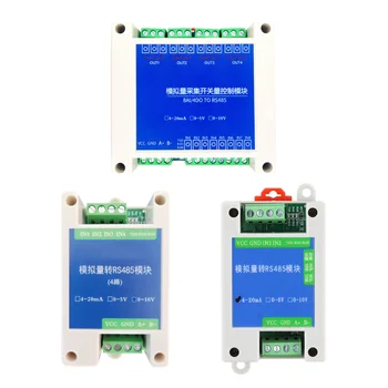 Konvertierungsmodul Analog 0-5V 0-10V 4-20mA zu RS485 Modbus RTU Protokoll 2 4 8-Kanal digitale