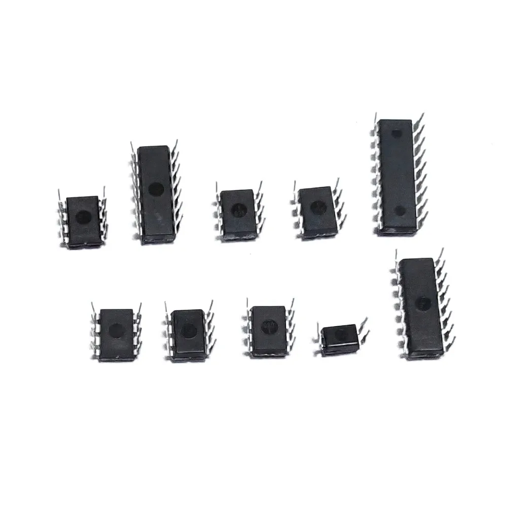 10 Arten NE555 LM324 LM393 UA741 ULN2803 LM358 LM386 NE5532 (85 Stück) – Bild 4