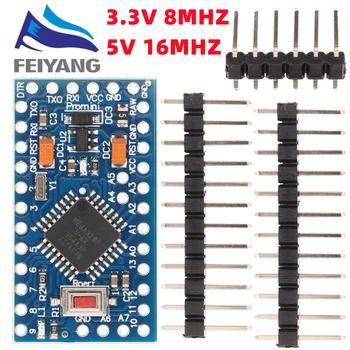 Pro Mini 328 Mini 3,3 V/8 M 5 V/16 M ATMEGA328 ATMEGA328P-AU 3,3 V/8 MHz 5 V/16 MHZ für Arduino