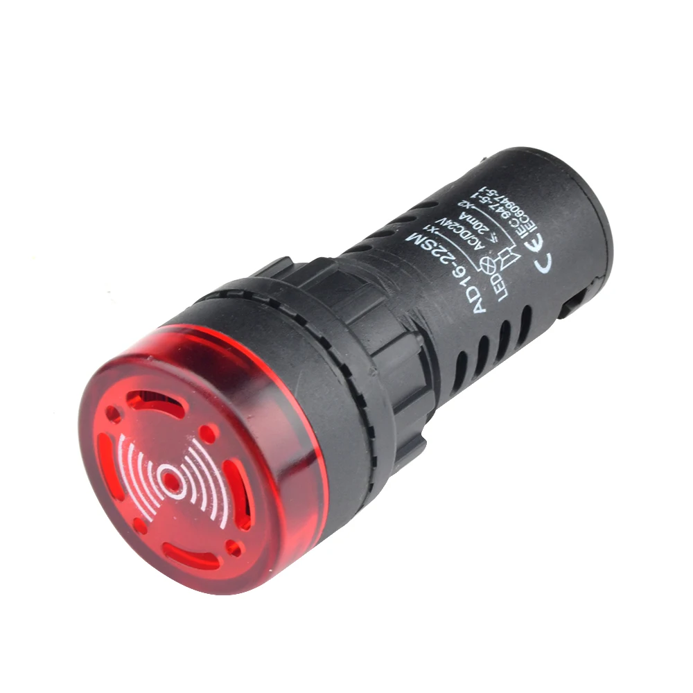 Summer AD16-22SM Strobe Buzzer Alarm Kontrollleuchte Ton AC DC 12V 24V – Bild 5
