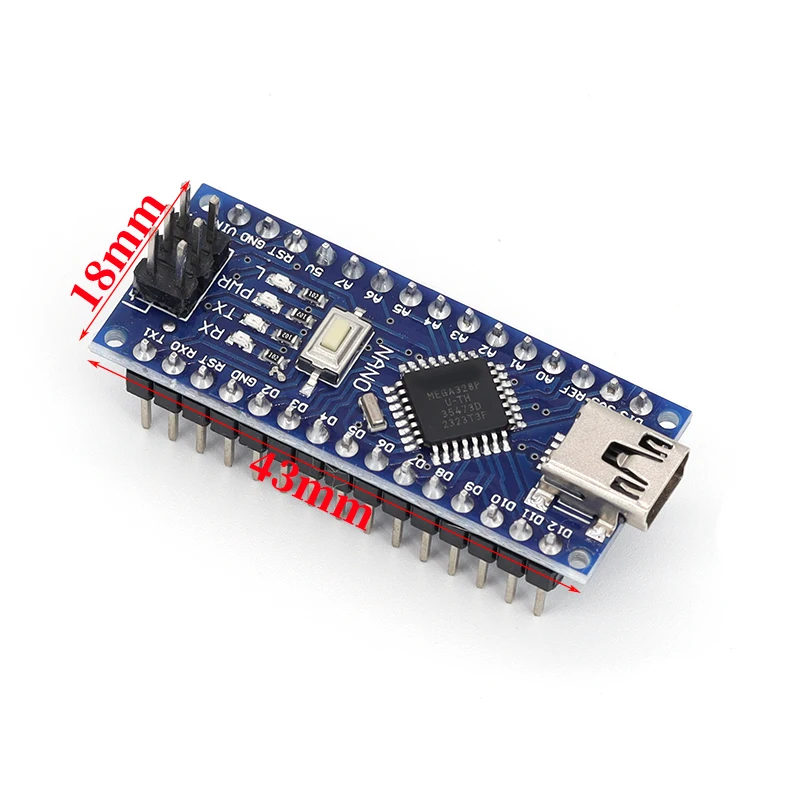 Nano V3.0 Controller Nano CH340 USB-Treiber ATMEGA328 ATMEGA328PU Nano – Bild 4