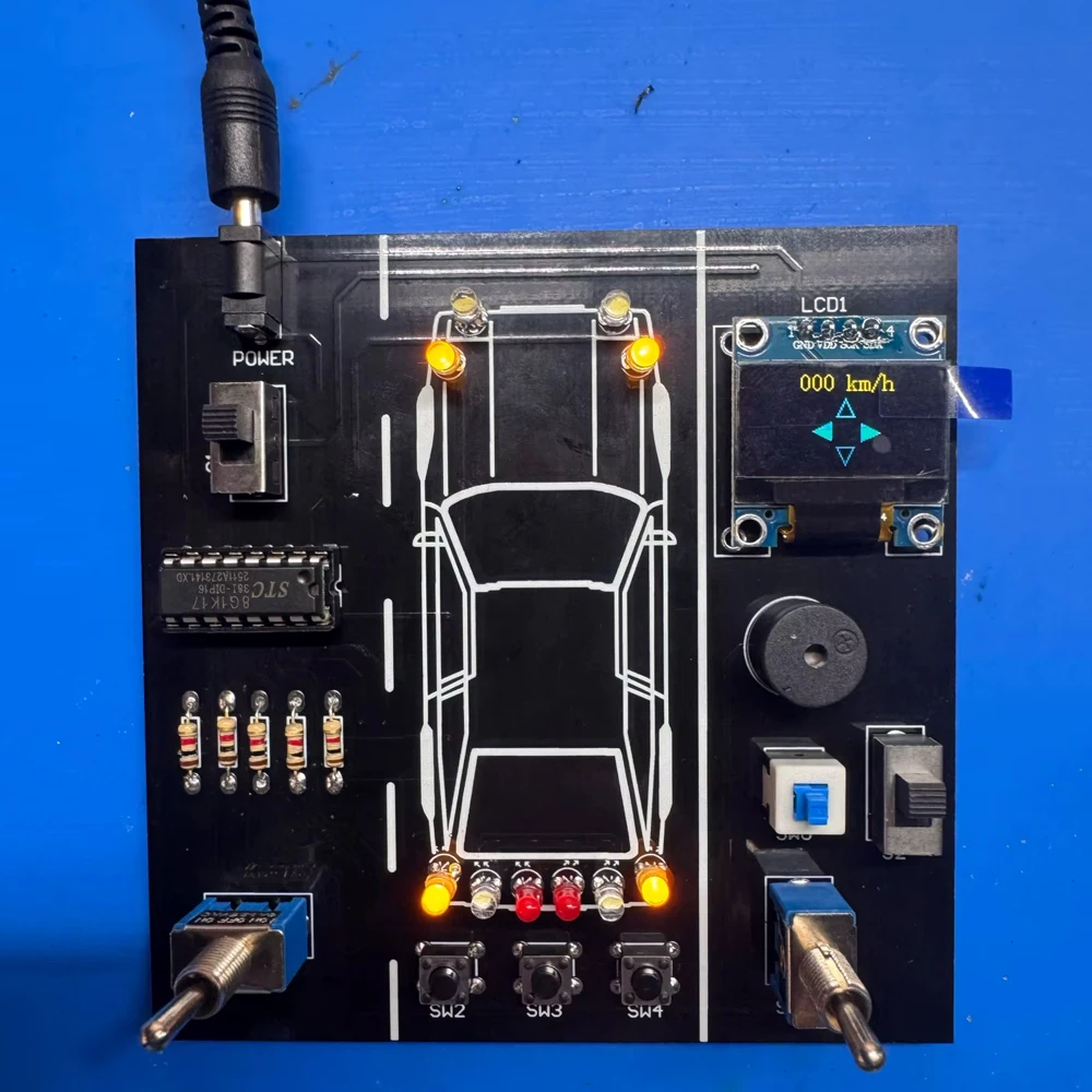 DIY Löten Praxis Kit Auto Fahren Simulator Elektronische Projekt für Studenten Schweißen Praxis mit DIY Teile
