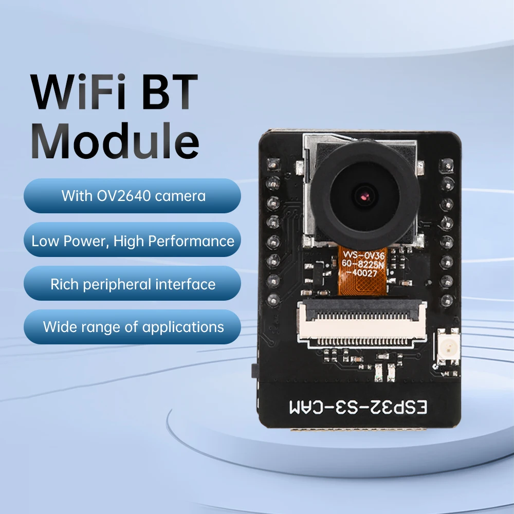 ESP32-S3-CAM wifi bluetooth entwicklung board micro usb onboard – Bild 3