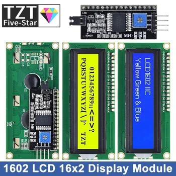 Lcd1602 lcd modul blau/gelb grüner bildschirm 16x2 zeichen lcd display pcf8574t pcf8574 iic i2c schnitts telle