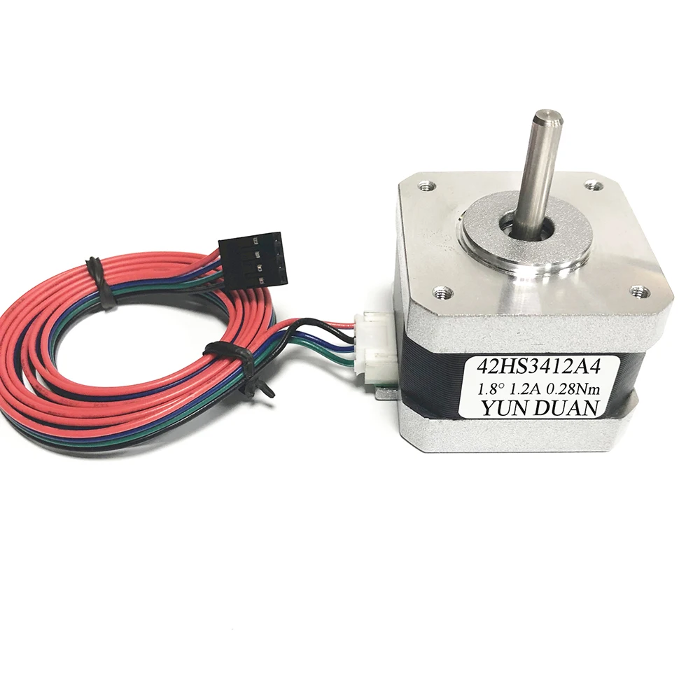 Nema17 Schrittmotoren 42 mm Flansch 28 N.cm 4 Leitungen 1,2 A – Bild 3