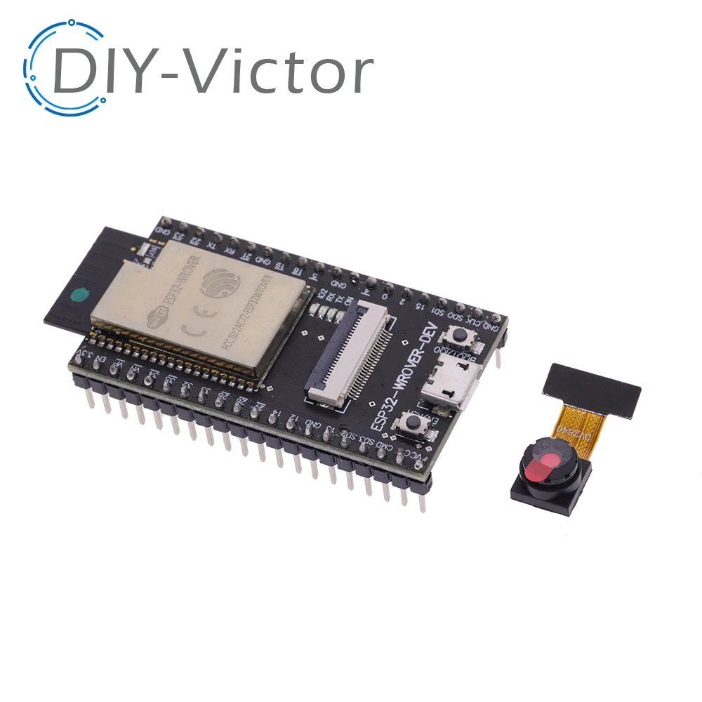 ESP32 CAM Entwicklungsboard ESP32-WROVER-DEV CH340C Wifi-Modul mit OV2640-Kameramodul ESP32-CAM ESP32-WROVER