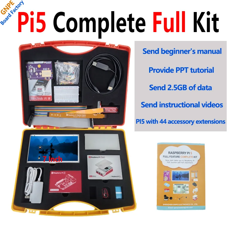 Raspberry Pi 5 Komplettset oder nur PI5 1GB Board PCIE-NVME-SSD + LCD – Bild 2