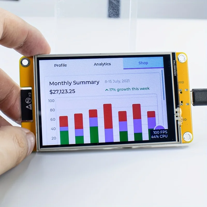ESP32 LVGL WiFi Bluetooth Entwicklungsboard 2,4/2,8/3,5 Zoll TFT LCD – Bild 4
