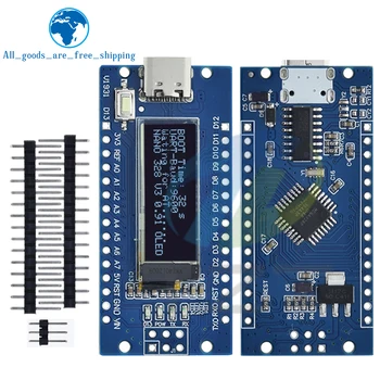 Nano V3.0 Atmega328P Ch340C Eingebautes 0,91" Oled-Display 128*32 Auflösung Iic I2C kompatibel für Arduino