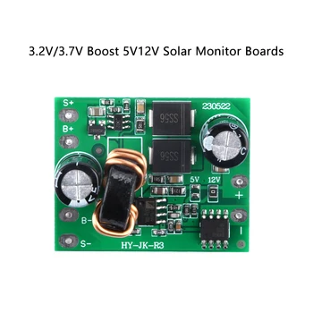 3,2 V/3,7 V bis 5V/12V Solar Boost Controller Board Lithium Batterie Laderegler Modul Solar Monitoring Circuit