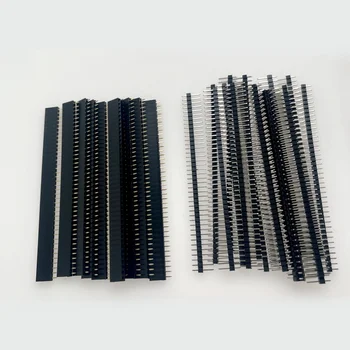 2,54mm 40 Pin 1x40 Einreihige Männliche Und Weibliche 2,54 Zerbrechliche Pin Header PCB JST Stecker (10 Stück)