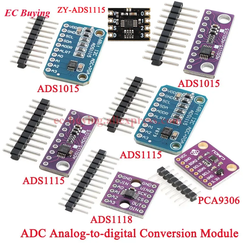 16 Bit I2C IIC ADS1115 ADS1015 ADS1118 Konverter Modul PCA9306 ADC Board Für Arduino RPi Ebene Übersetzung