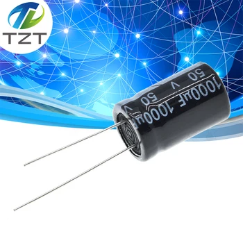 Aluminium-Elektrolytkondensator 1000uF 50V 13 * 20 mm Hochfrequenz-Radial-Elektrolytkondensator