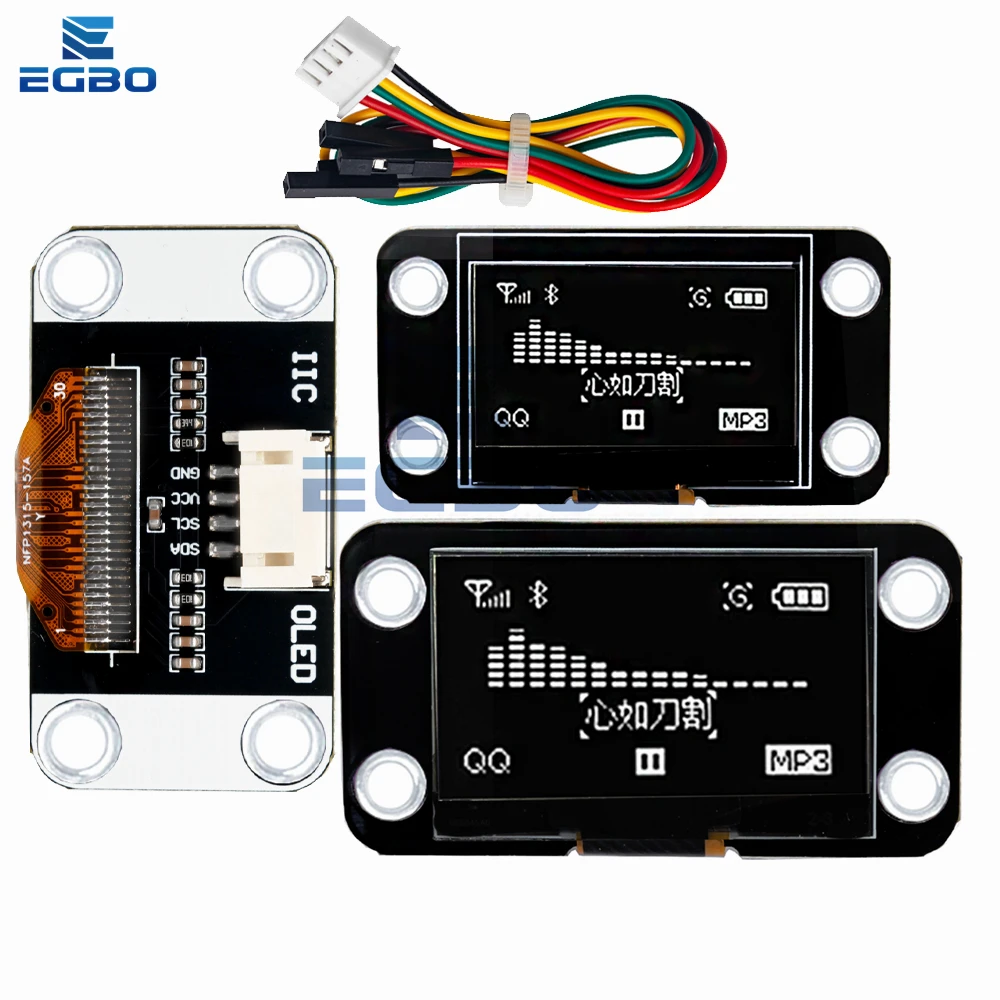 0,96 Zoll /1,3 Zoll Weiß 128 * 64 12864 Display OLED-Modul IIC – Bild 2