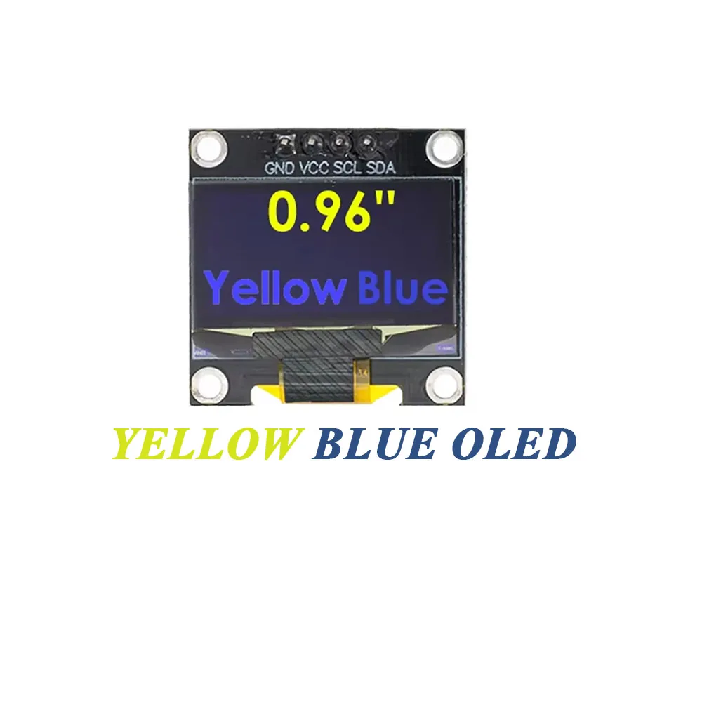 0,96 Zoll OLED-Displaymodul SSD1306-Treiber 128*64 Auflösung IIC I2C – Bild 5