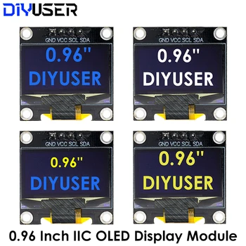 0,96 Zoll OLED IIC Serielles Weiß/Blau/Gelb-Blau OLED-Displaymodul 128X64 I2C SSD1306 12864
