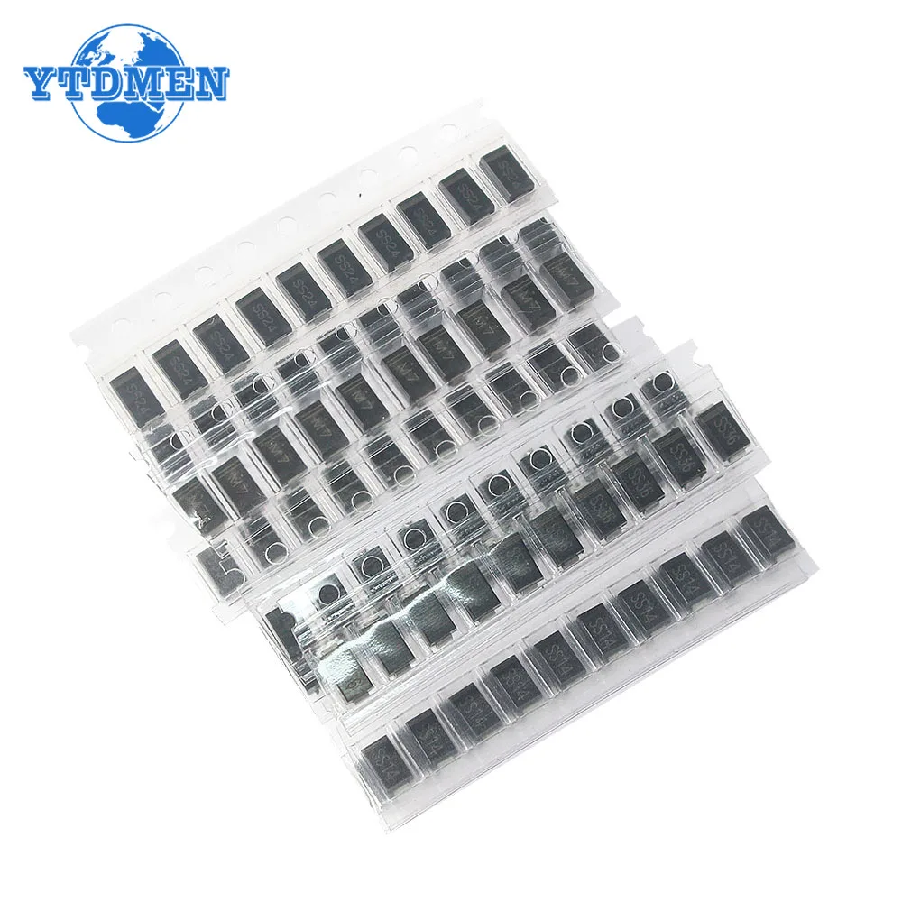 Gleichrichterdiode 1N4007 1N4001 1N4004 SS14 SS24 SS34 SS16 (90 Stück) – Bild 5