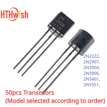 Transistoren 2N2222 2N2907 2N3904 2N3906 2N5401 2N5551 Transistor Kit Diy Elektronische Kits (50 Stück)