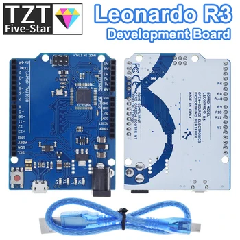 Leonardo R3 Mikrocontroller Atmega32u4 Entwicklung Board Mit USB Kabel Kompatibel Für Arduino DIY Starter Kit