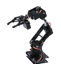 6-DOF Roboterarm-DIY-Kit Multi-Freedom-Roboter-Servo-Greifmaschine Bildungsbauset (ohne Servo)