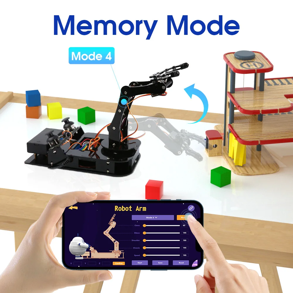 ACEBOTT ESP32 4 DOF Roboterarm Lernset WLAN Elektronische Komponenten – Bild 4