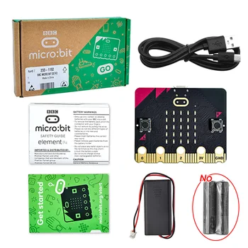 BBC Micro Bit V2 Entwicklungsboard Micro:Bit Go Kit & Case & Batteriehalter für Kinder STEM Education Python