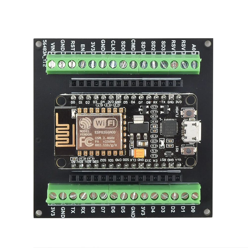 ESP8266 expansion board NODEMCU V2 GPIO expansion board ESP-12 ESP-12E CP2102 ESP8266 NodeMcu v2 WIFI IoT