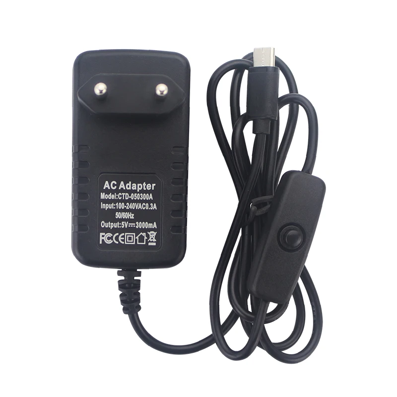 5 V 3 A Raspberry Pi 4 Netzteil USB Typ C Port 100-240 V Netzteil – Bild 5