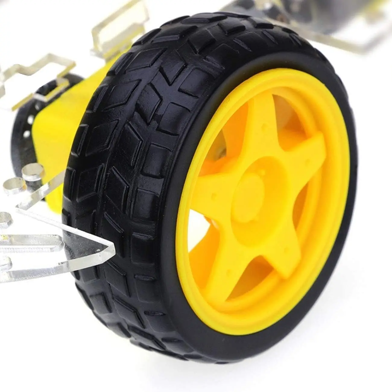 4WD 2-lagiges Smart Robot Car Chassis Kit mit Speed Encoder Batterie – Bild 5