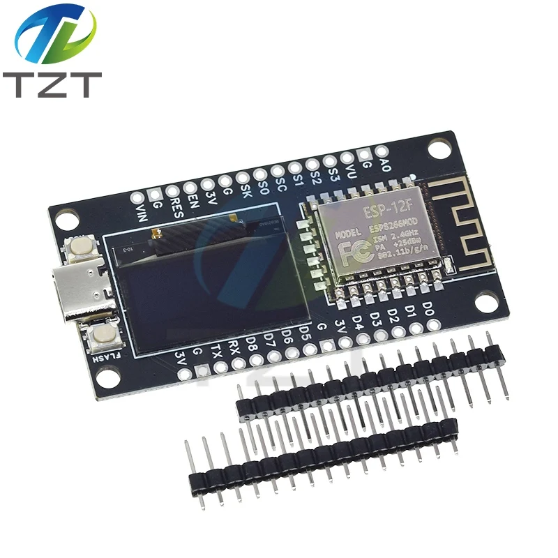 NodeMCU ESP8266 V3 Entwicklungsboard mit 0,96 Zoll OLED-Display CH340 – Bild 3