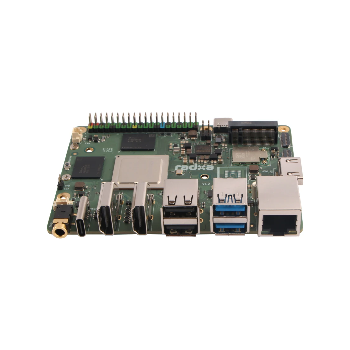 Radxa Rock 5B+ RK3588 Entwicklungsboard Octa-Core CPU GPU NPU LPDDR5 WiFi 6 8K Wiedergabe Einplatinen-Computer