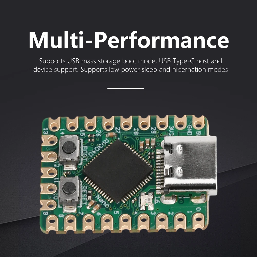 Pico Mini RP2040-Zero Mikrocontroller-Entwicklungs platine – Bild 2