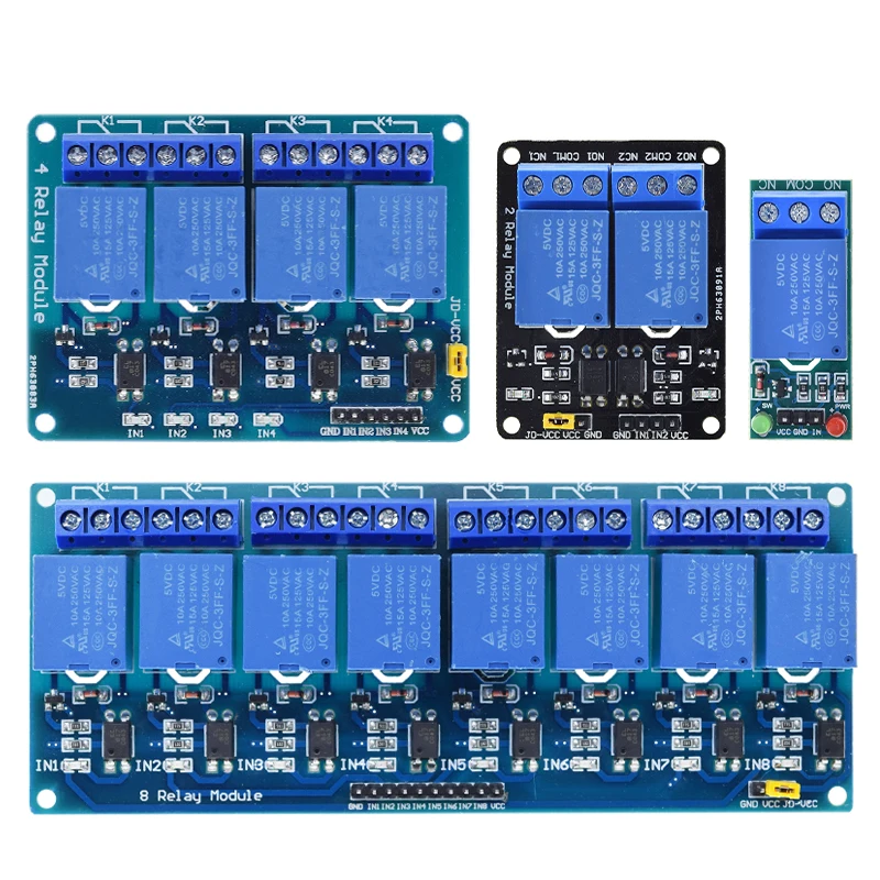 5V 12V 24V Relaismodul mit Optokoppler-Relaisausgang 1 2 4 6 8 – Bild 2